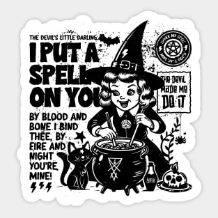 I PUT A SPELL ON YOU Sticker